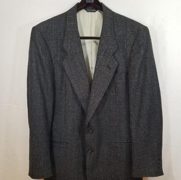 Pierre Cardin Sport Coat Blazer Check 40 R - Picture 11 of 16